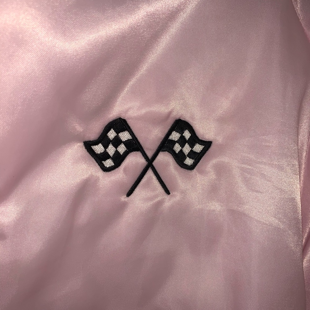 Pink Varsity Racer Jacket - Picture 5 of 5